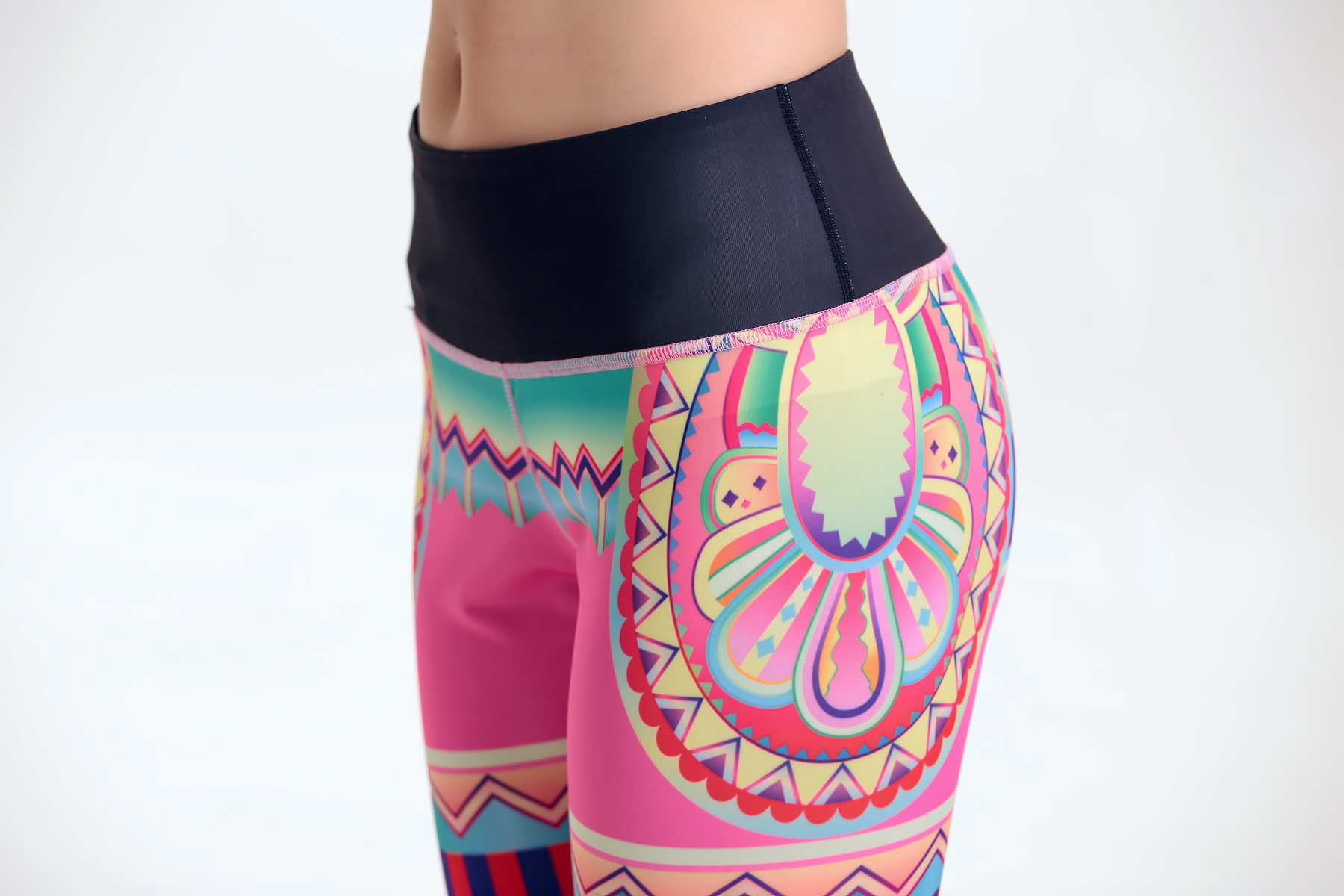 YG1105-2 Women s Printed Athletic Yoga  Legging Pants